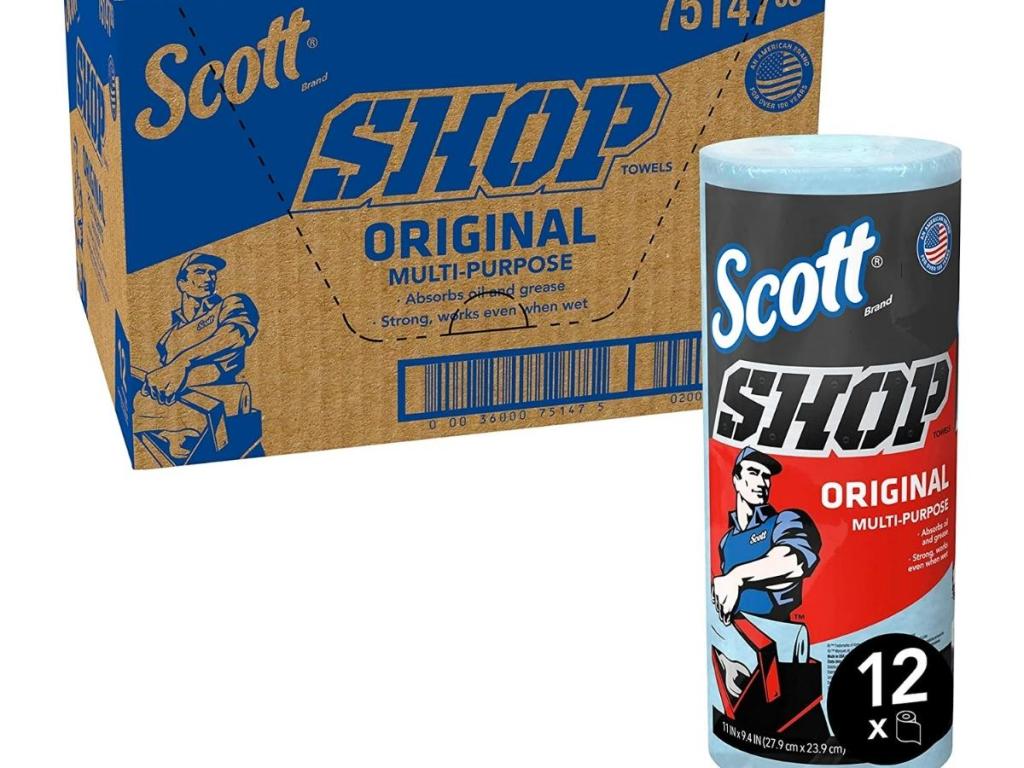 scott shop towels 12 pack with box