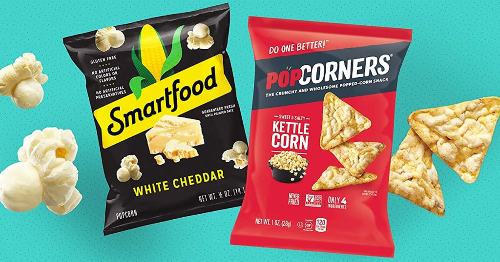 bags of smartfood popcorn & popcorners