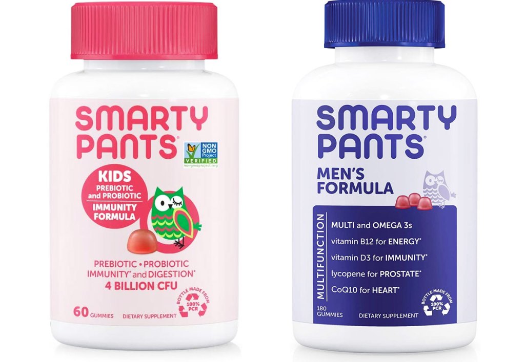 two bottles of smartypants vitamins
