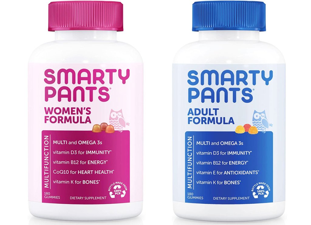two bottles of smartypants vitamins