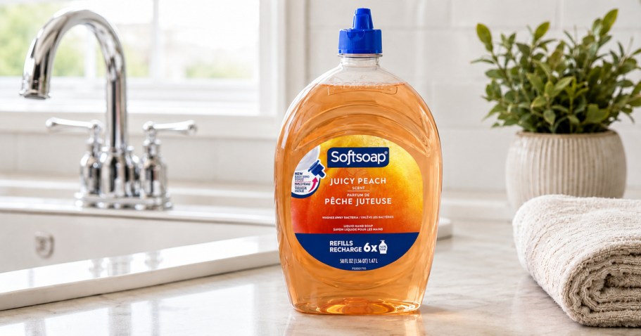 Softsoap Antibacterial Hand Soap Refill Just $3.69 Shipped on Amazon (Fill Up to 6 Bottles!)