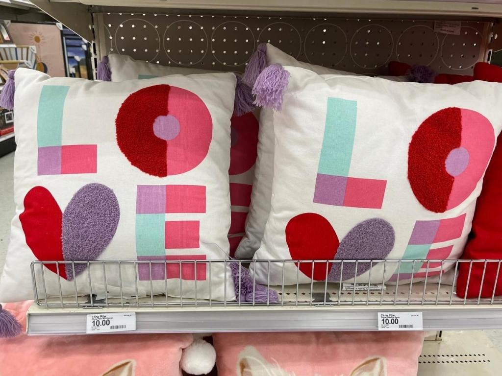 Spritz Love Valentine's Day White Throw Pillow in store