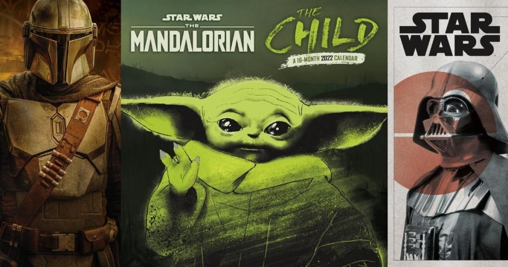 star wars the mandalorian the child and classic star wars calendars