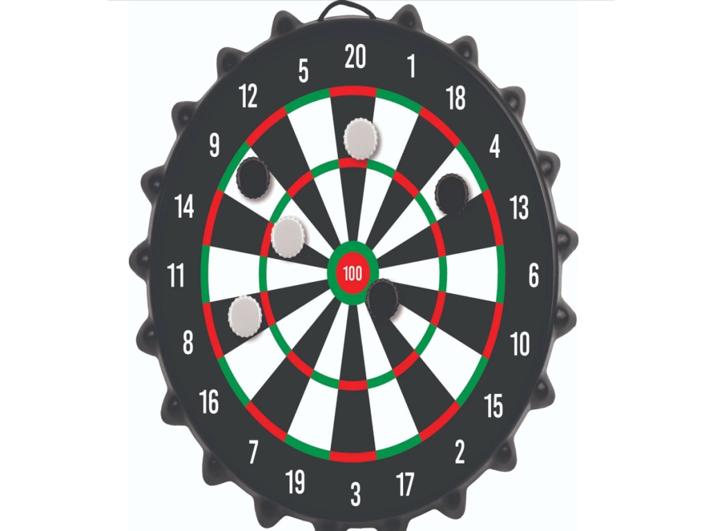 Studio Mercantile Game Magnetic Bottle Cap Dartboard