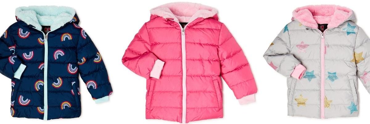 Swiss Tech Baby and Toddler Girl Puffer Jackets