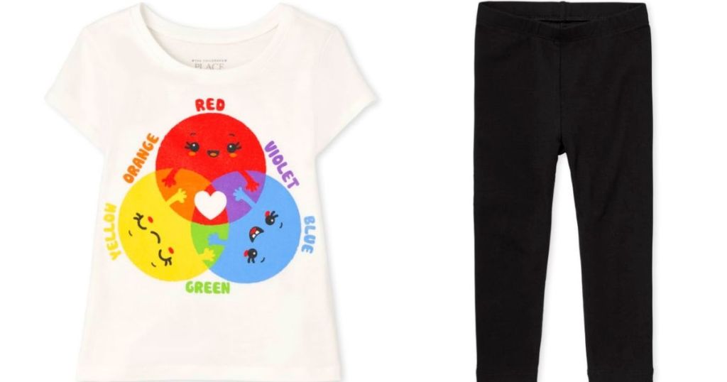 The Children's place toddler girls shirt and pants