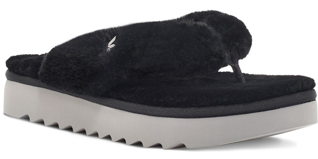 black flip flop slipper