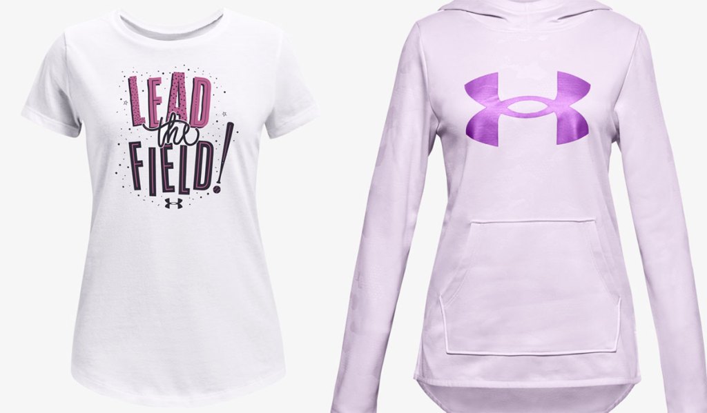 under armour girls tees