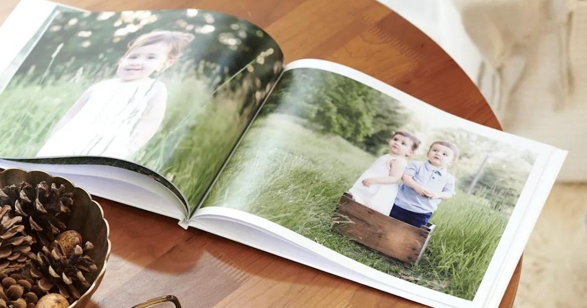photo book on a table