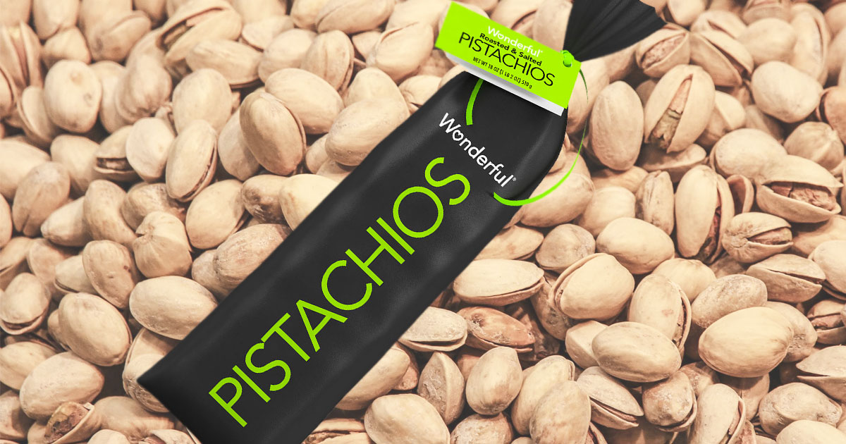 Wonderful Pistachios Roasted & Salted 18oz Gift Bag Just 4.91 w/ Free