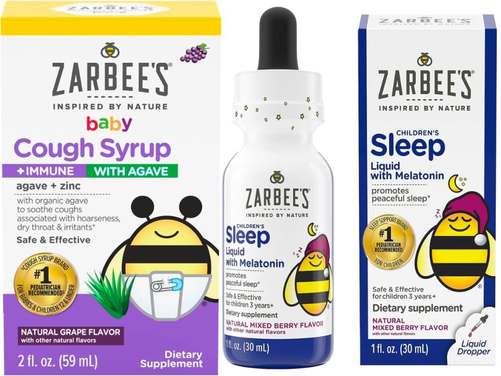 Zarbee's Baby Cough Syrup and Children's Sleep Liquid