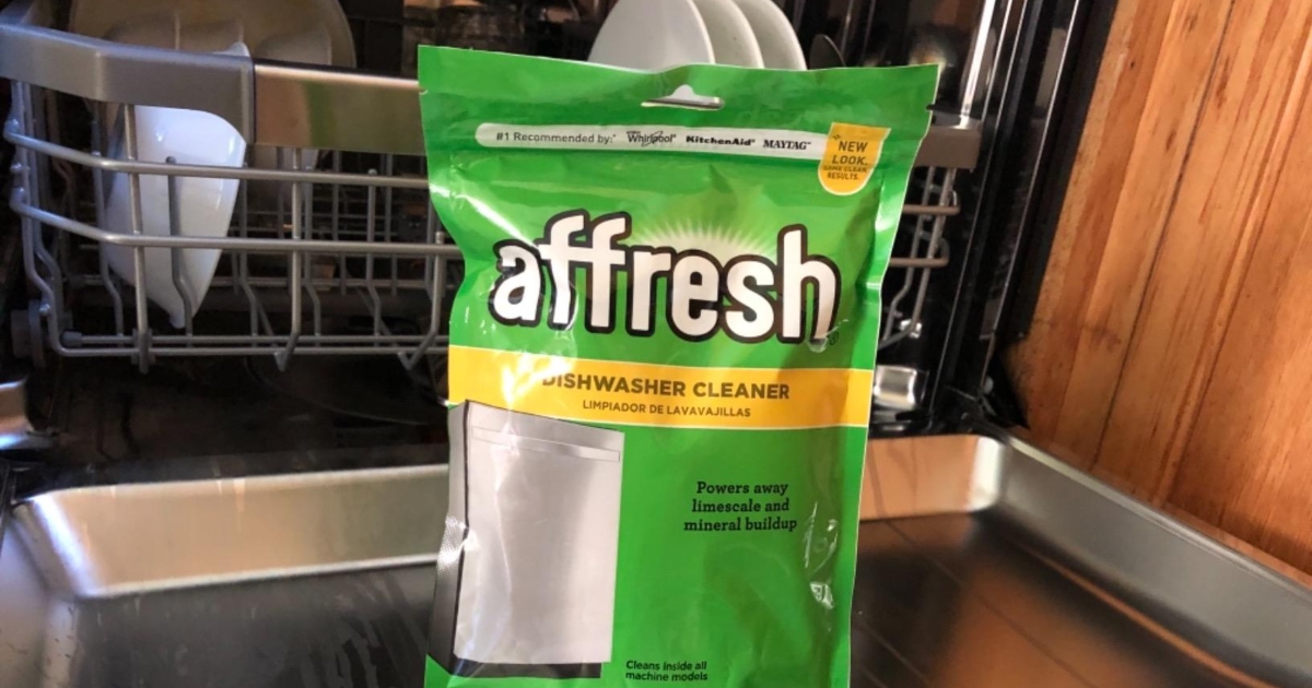 bag of Affresh dishwasher cleaning tabs