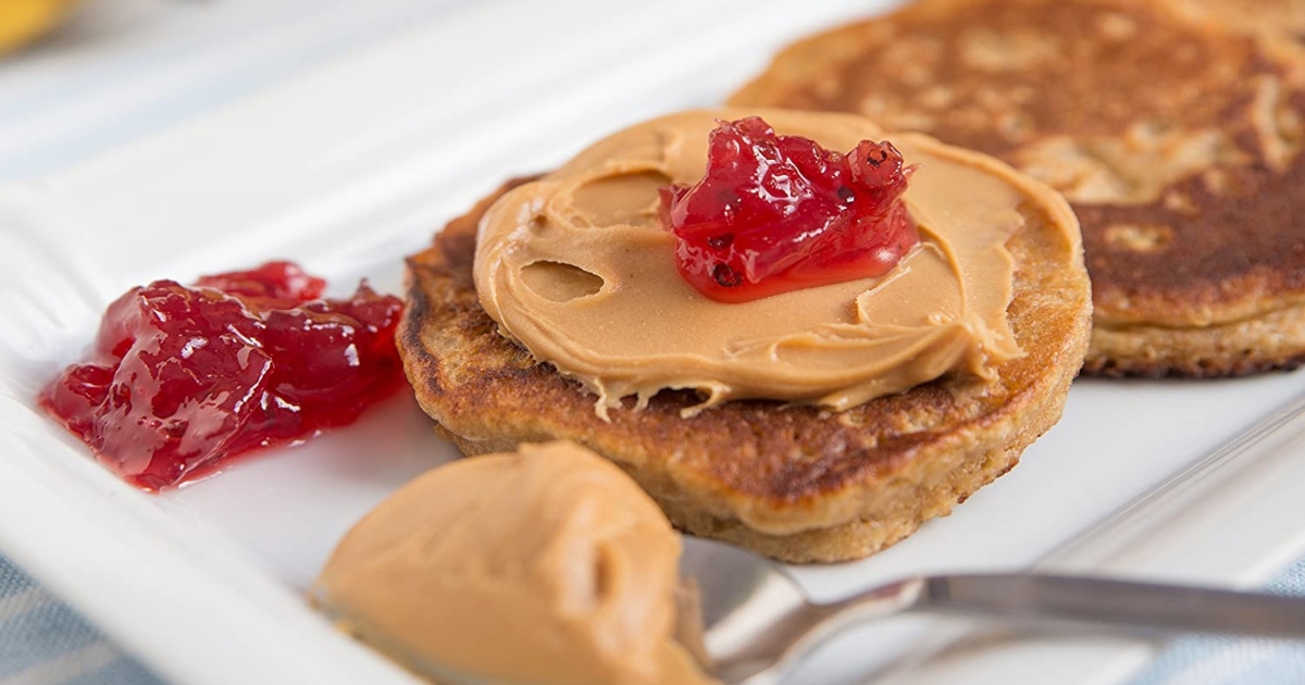 peanut butter on pancakes