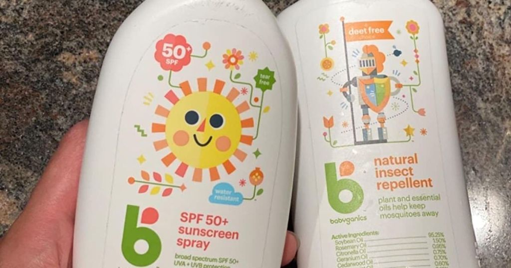 babyganics sunscreen and bug spray