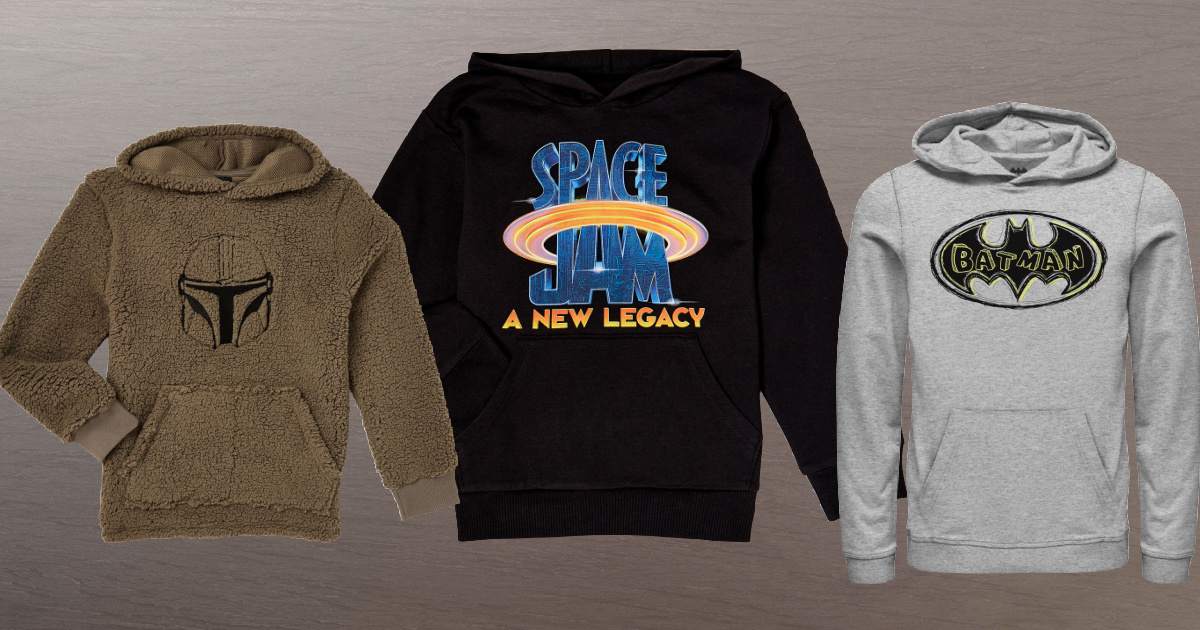 Star Wars, Space Jam and Batman boys graphic sweatshirts