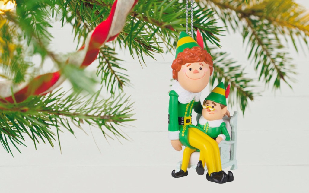 buddy the elf and papa ornament 