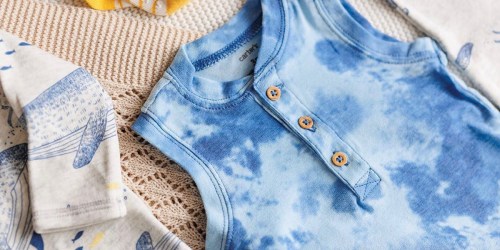 Carter’s: Over 75% Off Kids Apparel = Rompers, Tops, &; Shoes from $3.19