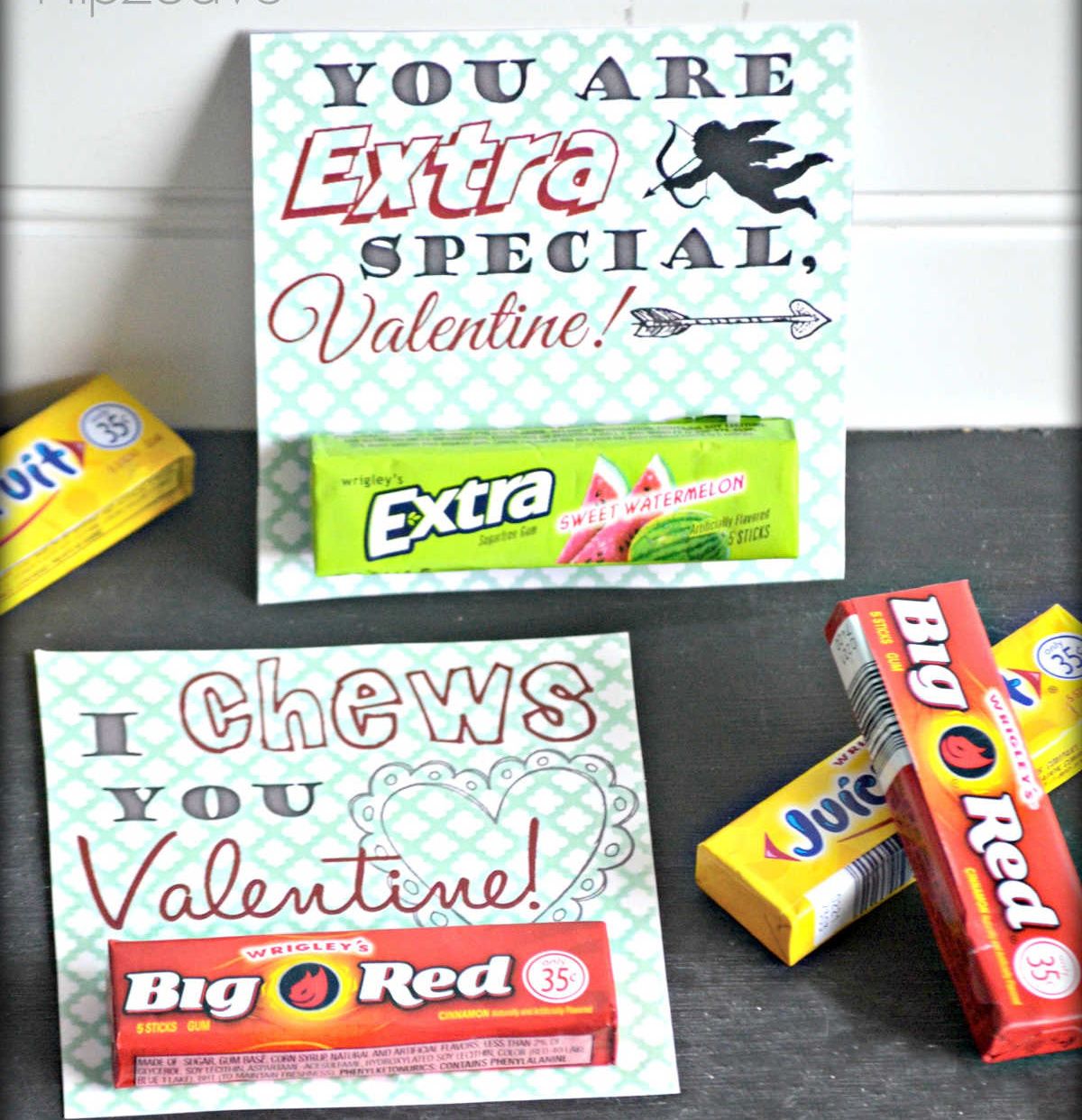 chewing gum free printable valentine