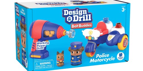 Educational Insights Design & Drill Police Motorcycle Just $10 on Amazon (Regularly $27)