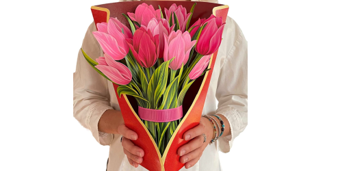 Flower Arrangement 12″ Pop Up Cards Only $12.95 on Amazon | Perfect for Valentine’s Day!