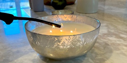 These Giant Mercury Glass Bowls are the Ultimate ALDI Candle Dupe!