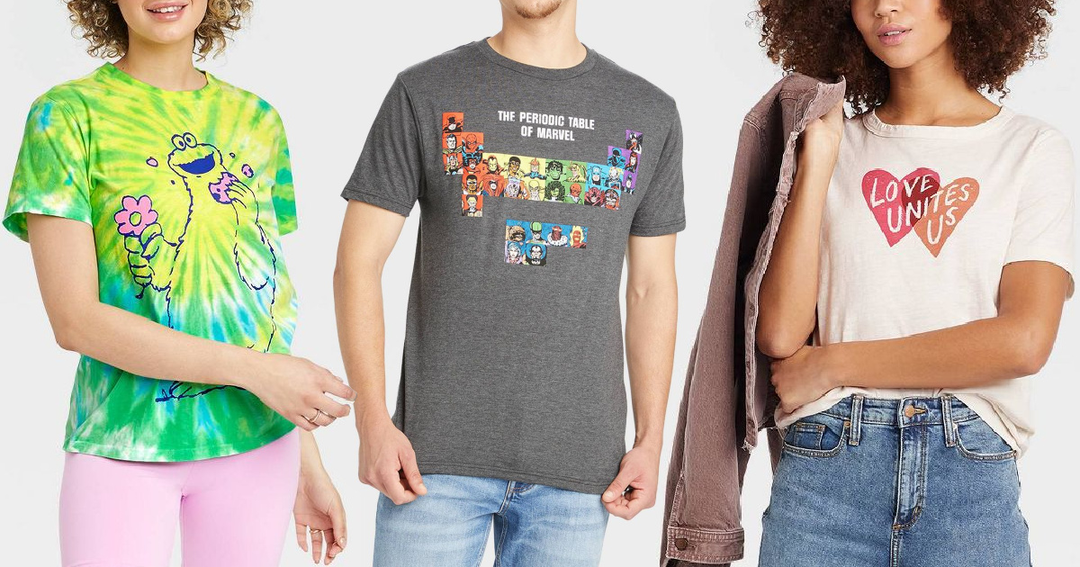 Target Women's \u0026 Men's Graphic Tees 
