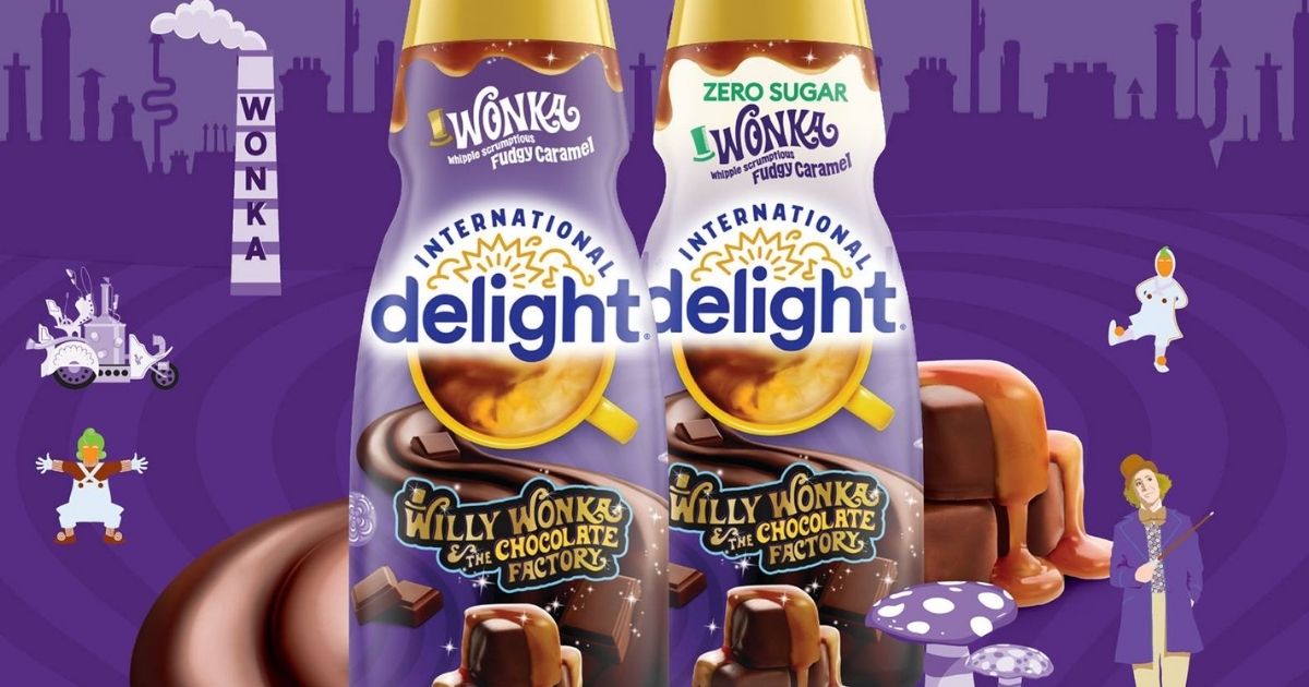 New International Delight Willy Wonka Coffee Creamers, 10 Have Golden  Tickets!