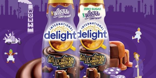 New International Delight Willy Wonka Coffee Creamers | 10 Have Golden Tickets!