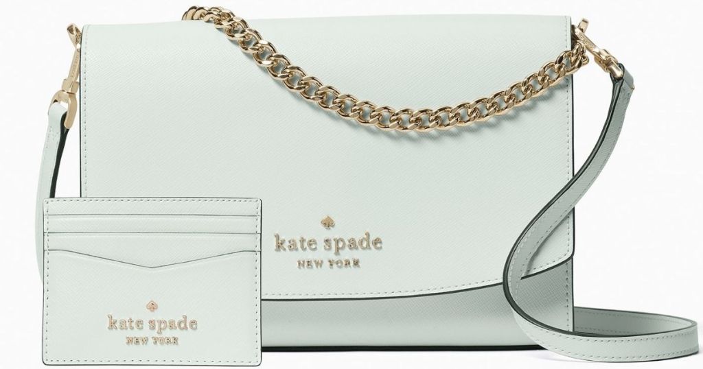 Kate Spade green crossbody Bag and wallet