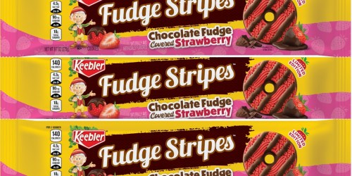 Keebler’s Fudge Stripes Chocolate Covered Strawberry Cookies are Perfect for Valentine’s Day