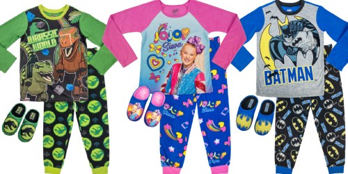 Character Kid’s Pajama w/ Slippers Sets from $9.49 on Walmart (Regularly $19) | Batman, JoJo Siwa & More,