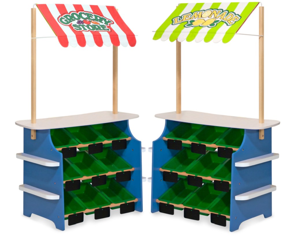 reversible lemonade and grocery stand