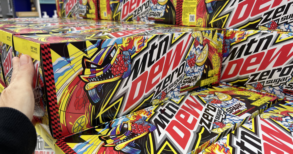 New Mtn Dew Spark Zero Sugar Raspberry Lemonade Soda Available Now