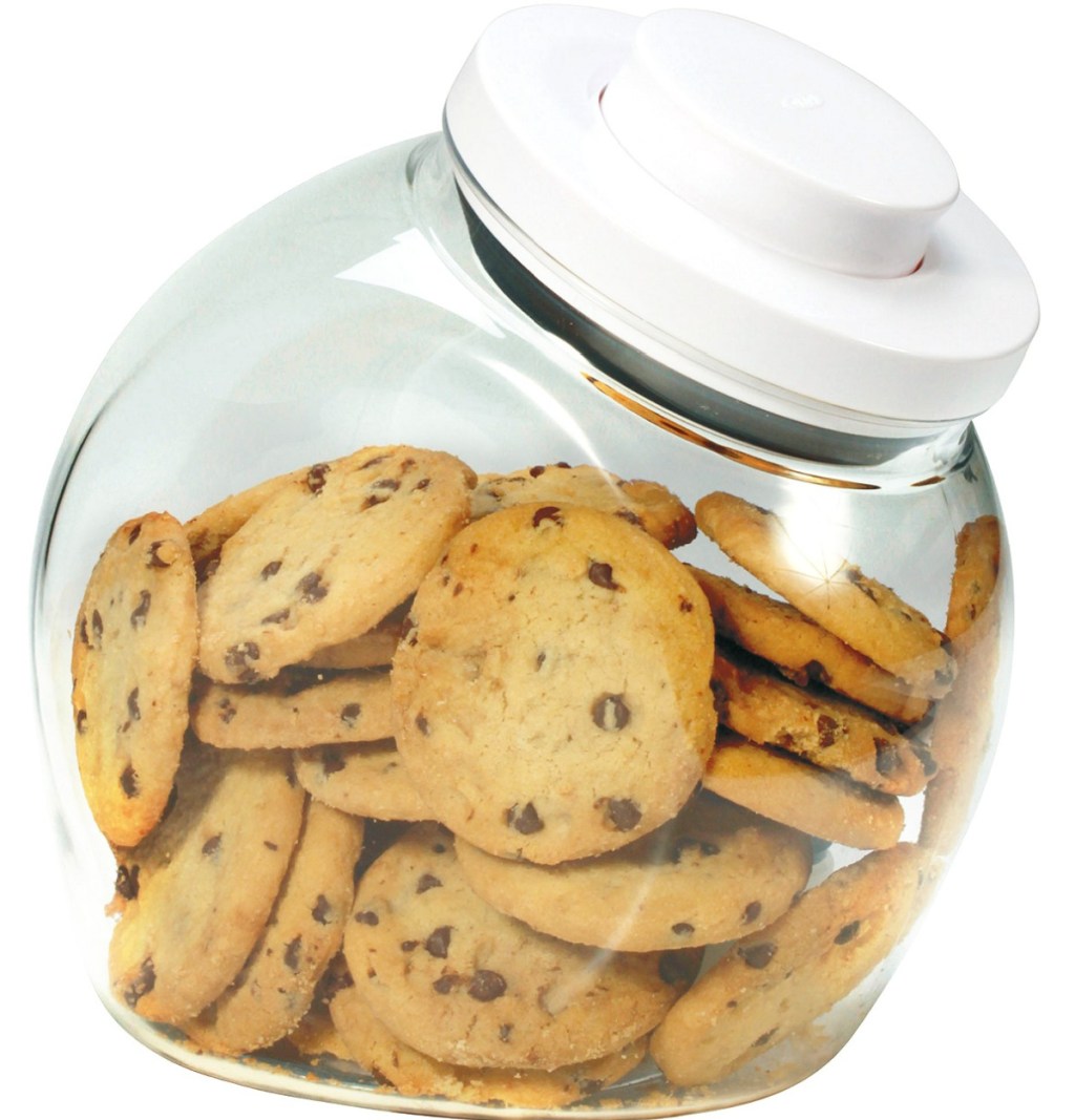 cookies inside OXO pop jar