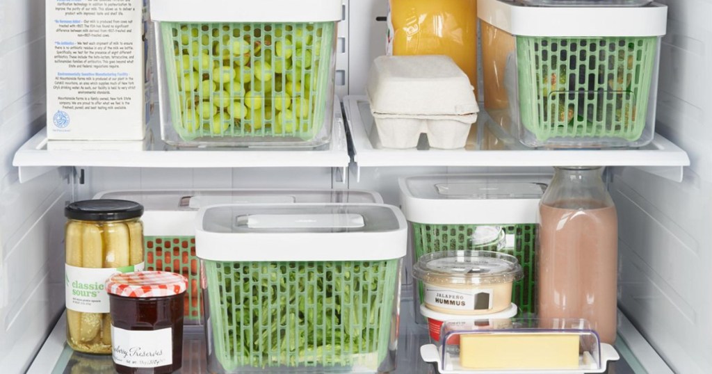 oxo green savers in fridge
