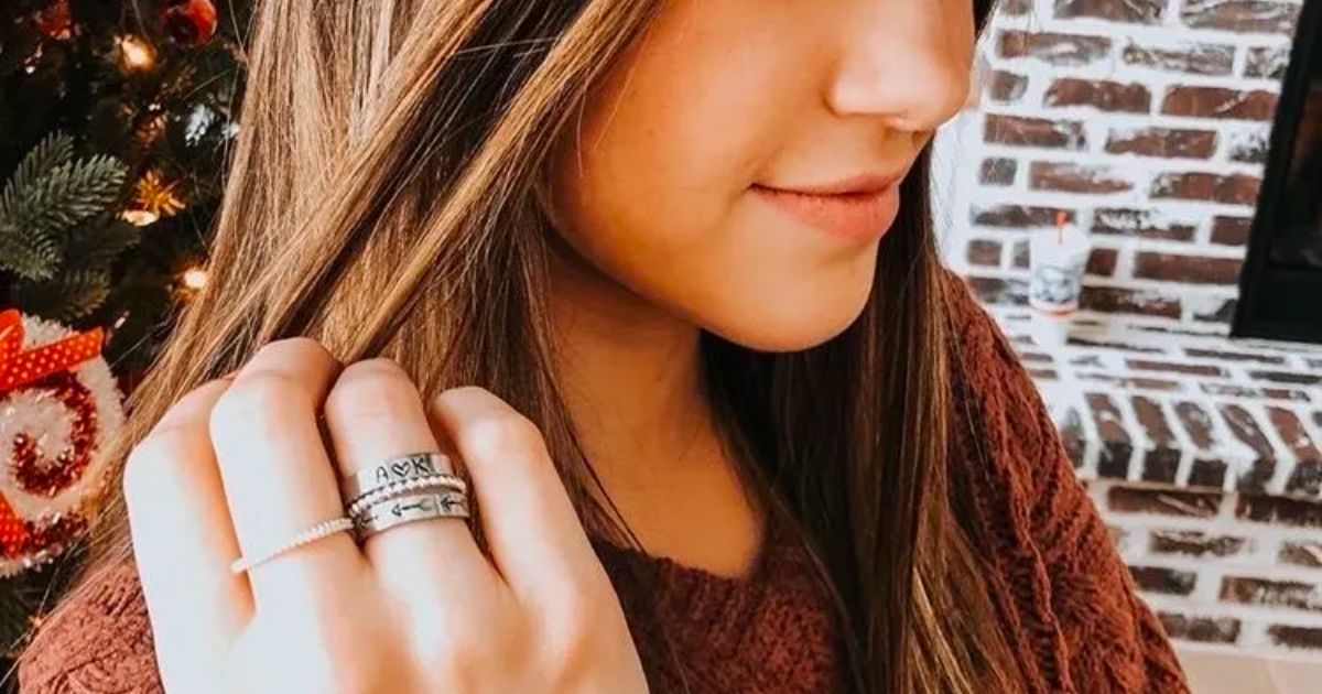 personalized stack rings jane