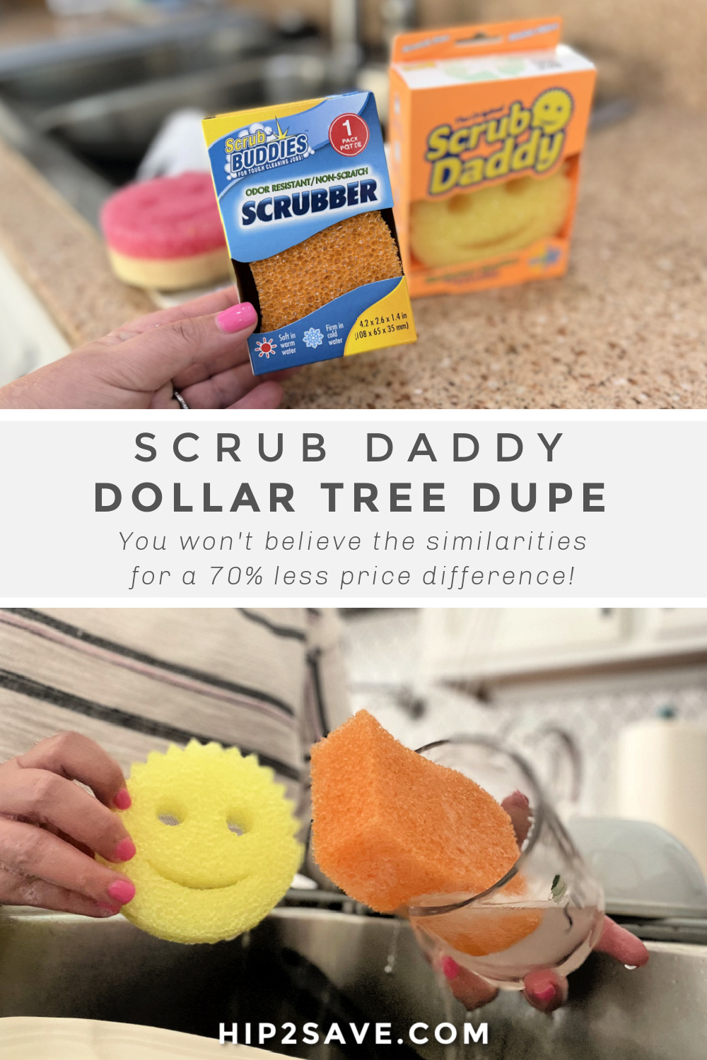 dollar store art: sponges, blogged scrumdilly-do!