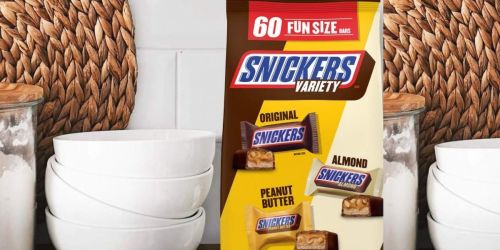 Snickers Variety Mix Fun Size Bars 60-Count Bag Just $16.89 Shipped on Amazon
