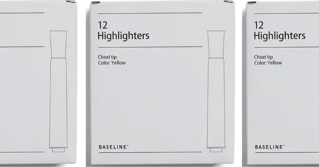 Baseline Highlighters boxes