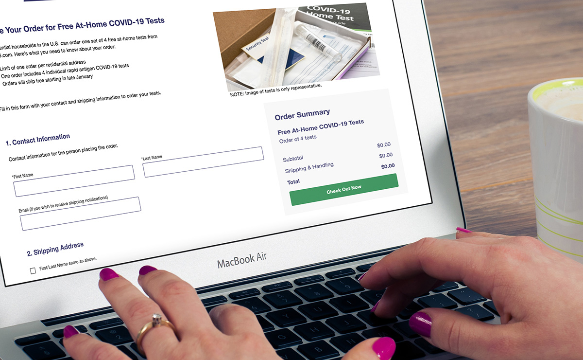 Request FOUR Free Covid Test Kits from USPS Here's How...