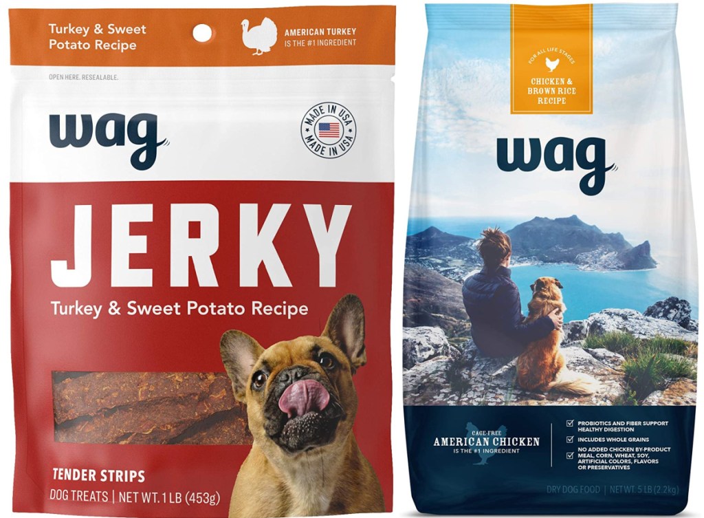 wag jerky for dogs and wag dog food