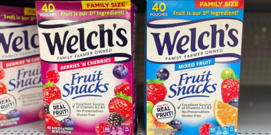 Welch’s Fruit Snacks 40-Count Just $3.89 Shipped on Amazon