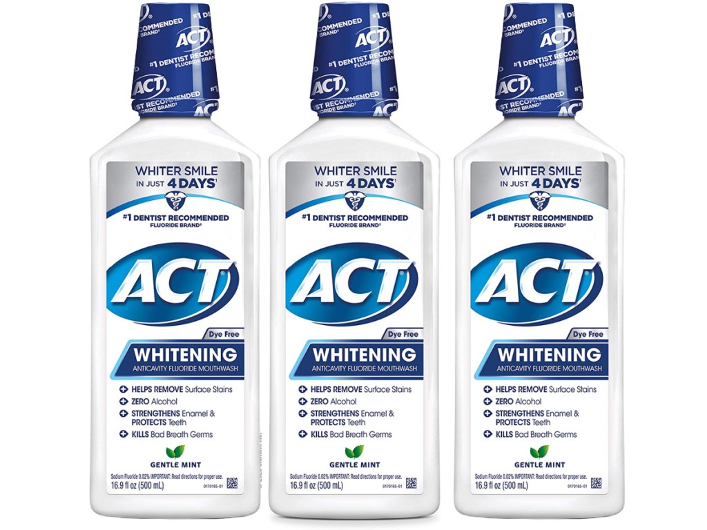 ACT Whitening + Anticavity Fluoride Mouthwash 1