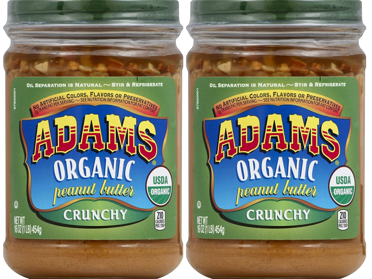 Adams Organic Crunchy Peanut Butter,