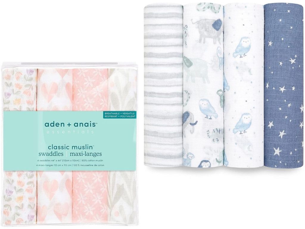 Aden + Anais Classic Muslin Swaddle Blankets