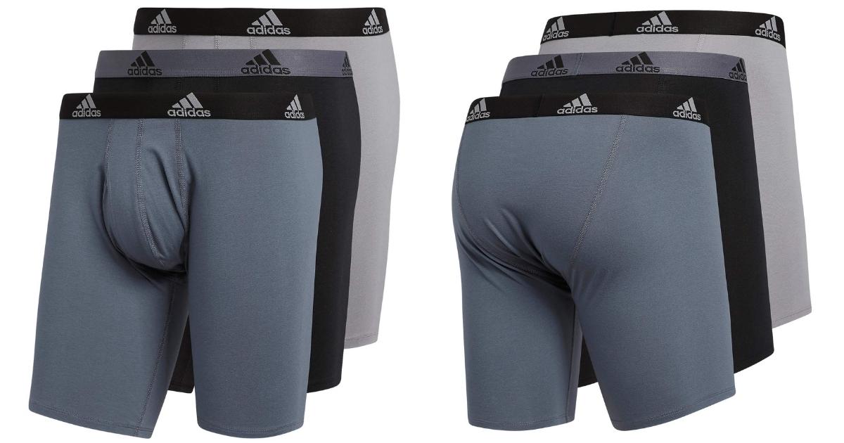 Adidas Men's Performance Boxer Brief Underwear 3-Pack
