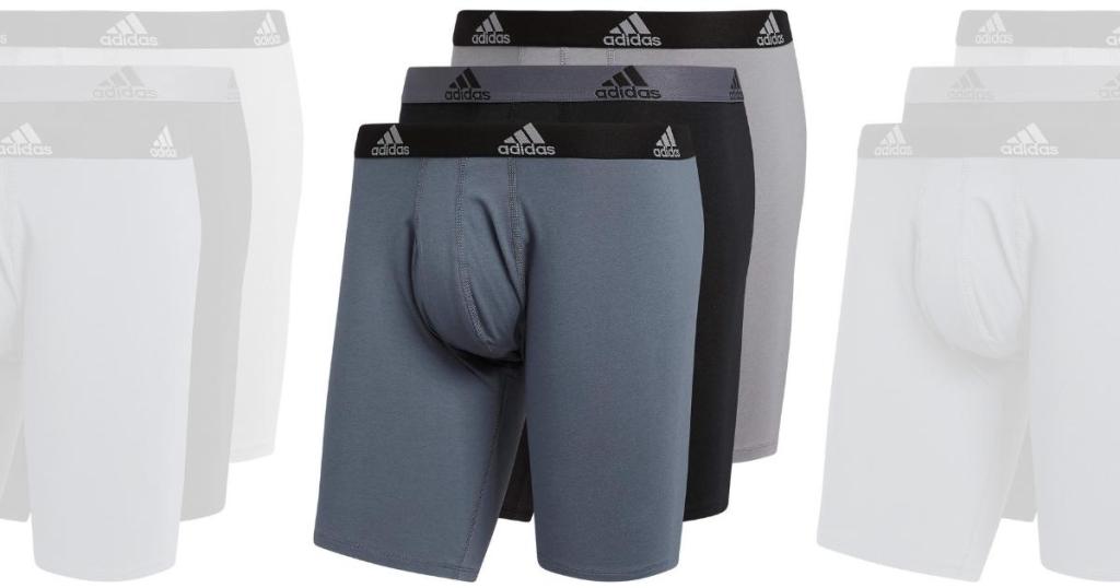 Adidas Men's Performance Boxer Brief Underwear 3-Pack