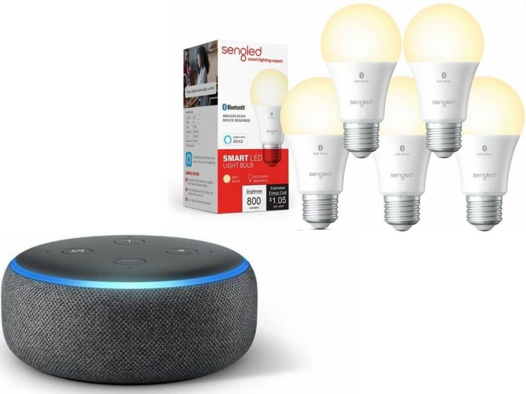 Amazon Echo Dot with Sengled Smart Bulbs