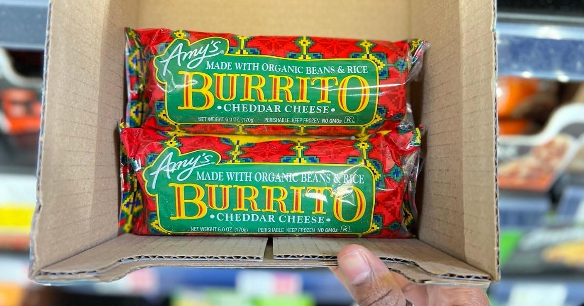 Score 10 Amy's Frozen Burritos for Only 9 at Whole Foods (Just 90