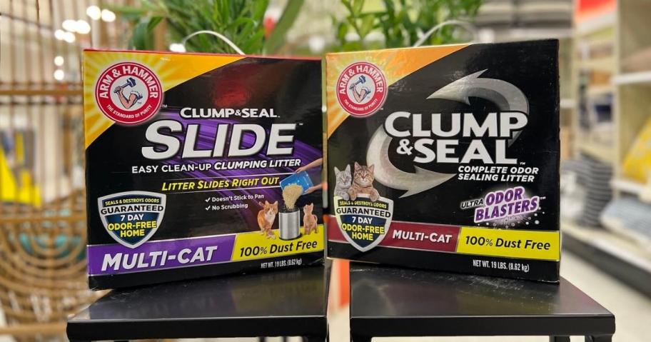 arm & hammer clump and seal cat litter boxes